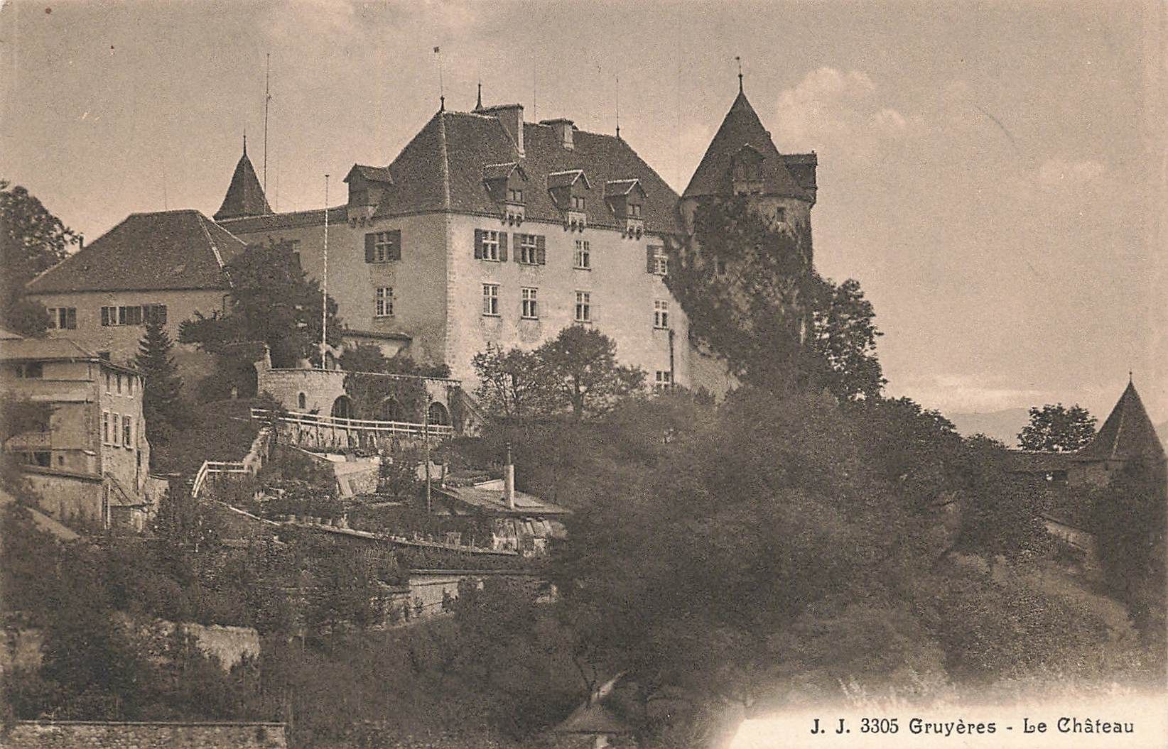 Cartoline postali: Gruyérer le Chateau – Usato da Biasca venduto da Blenio71