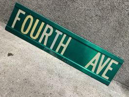 Fourth Avenue usa Strassenschild 