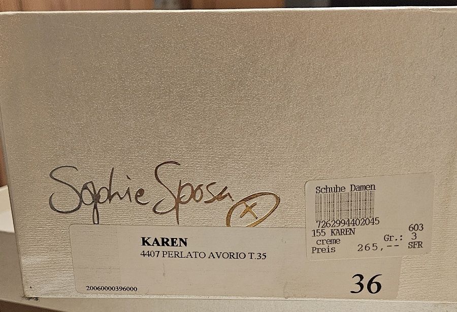 Chaussures femmes: Brautschuh Gr. 36 nur 1x getragen – D'occasion à St. Gallenkappel par masterglaus01 3