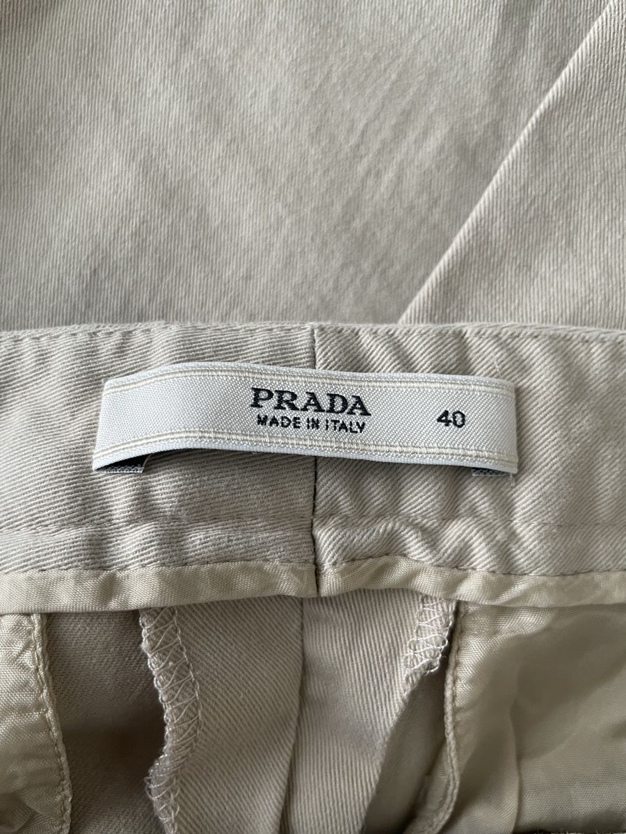 Prada Pantaloni: Prada - Hose chino beige Grösse 40 - 7/8 – Usato da Zürich venduto da Rollladen 3