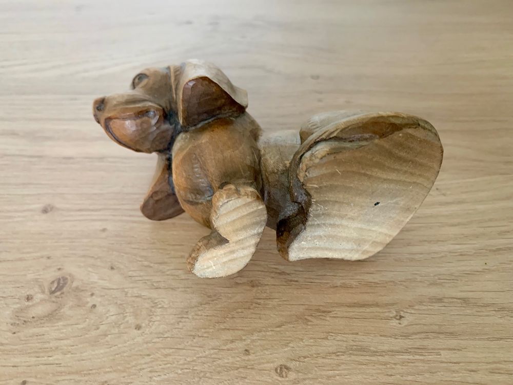 Alter Holz Hund Dackel Dachshund geschnitzt Tier Figur Alt | Kaufen auf ...