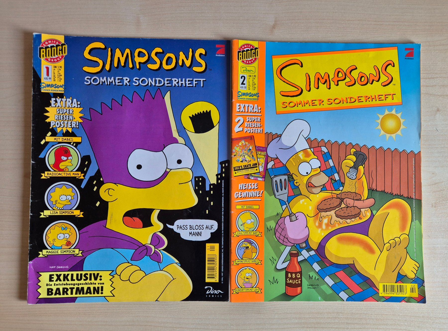 BD: Die Simpsons Sommer Sonderheft Nr. 1 und 2 – D'occasion à Sargans par Gkohler0