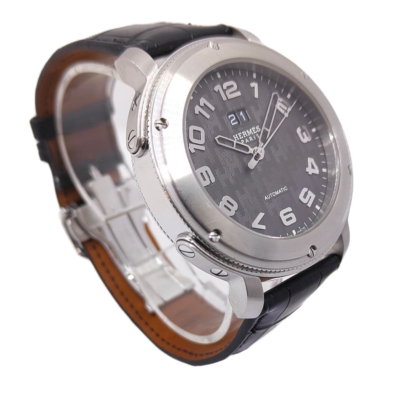 Hermès Orologi: Hermès Clipper Big Date Automatic – Usato da Montreux venduto da CashPay_Montreux 5