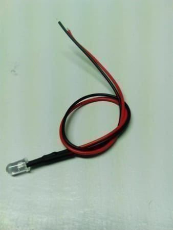 Componenti elettronici: Flacker-LED weiss 12V 5mm verkabelt – Nuovo (secondo la descrizione) da Luzern venduto da Salefactory 1
