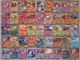 XL Pokemon Sammlung mit 45 EX & V Karten - GRATIS VERSAND