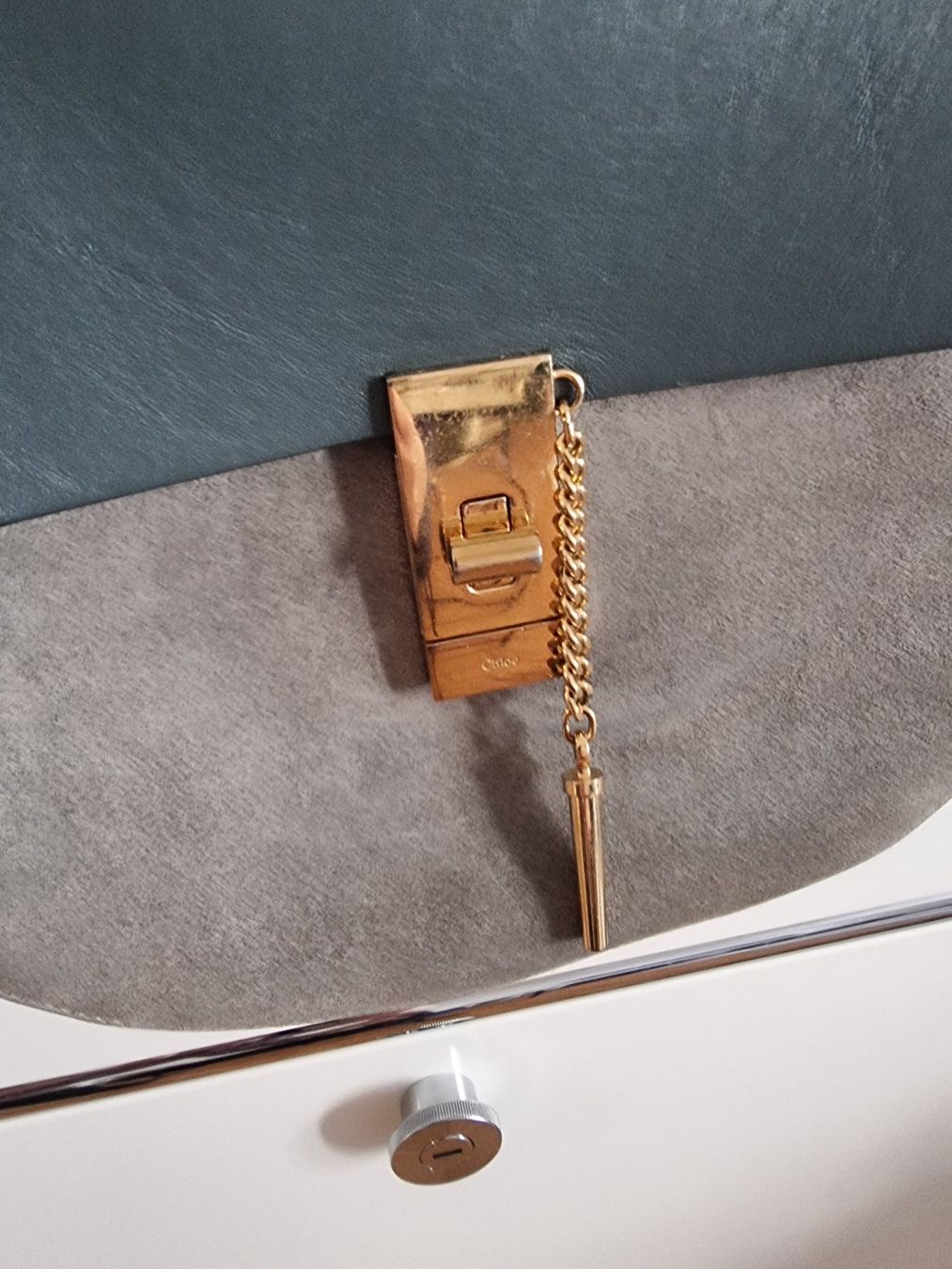 Chloé Borse da donna: Chloé - Drew Bag in Cloudy Blue – Usato da Zürich venduto da Nala2811 4