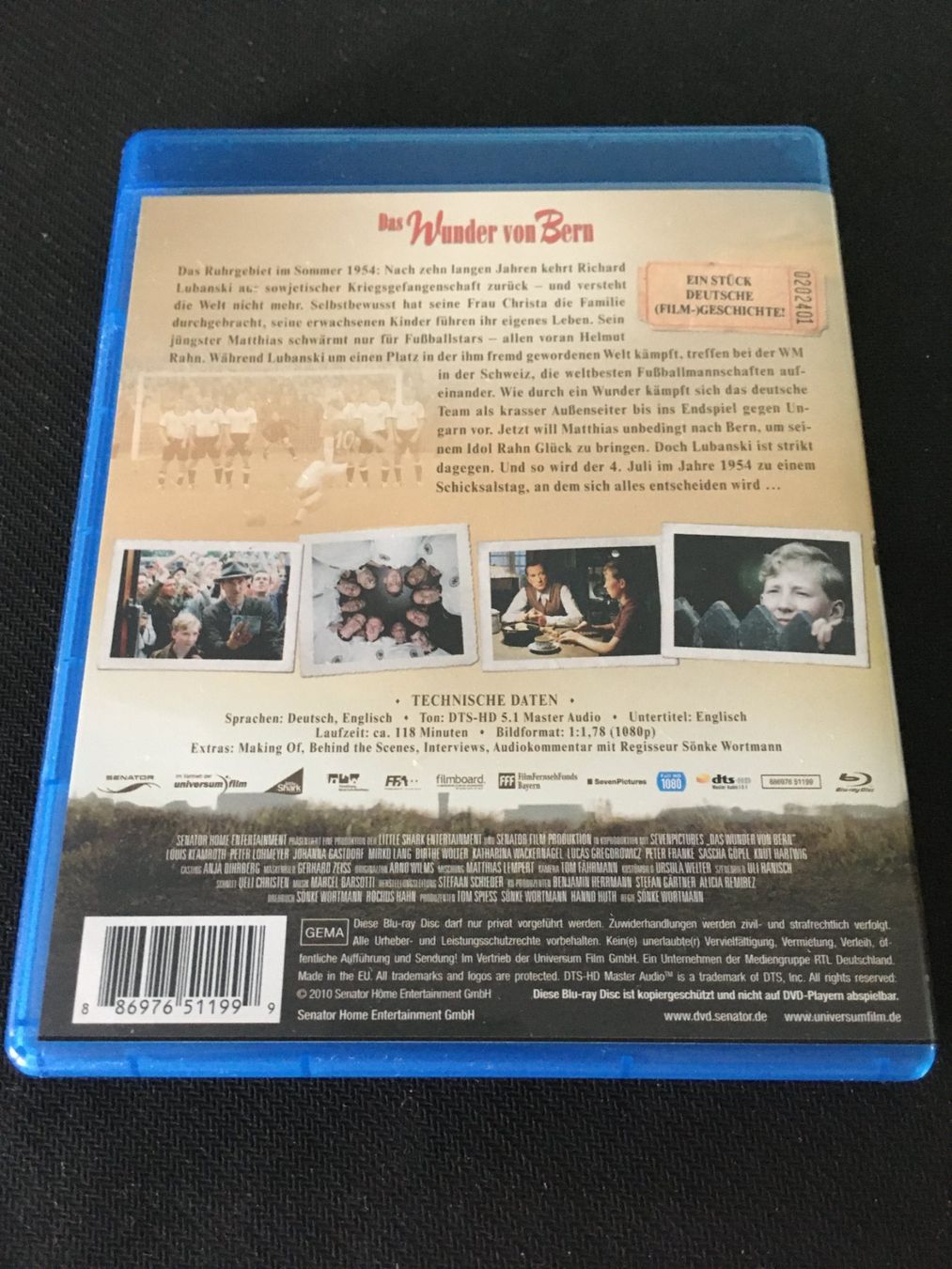 Tutti i DVDs: Das Wunder von Bern [Blu-ray] – Usato da St.Gallen venduto da MedienJoe 1