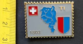 Briefmarke, Kanton Tessin, Wappen/ Pin