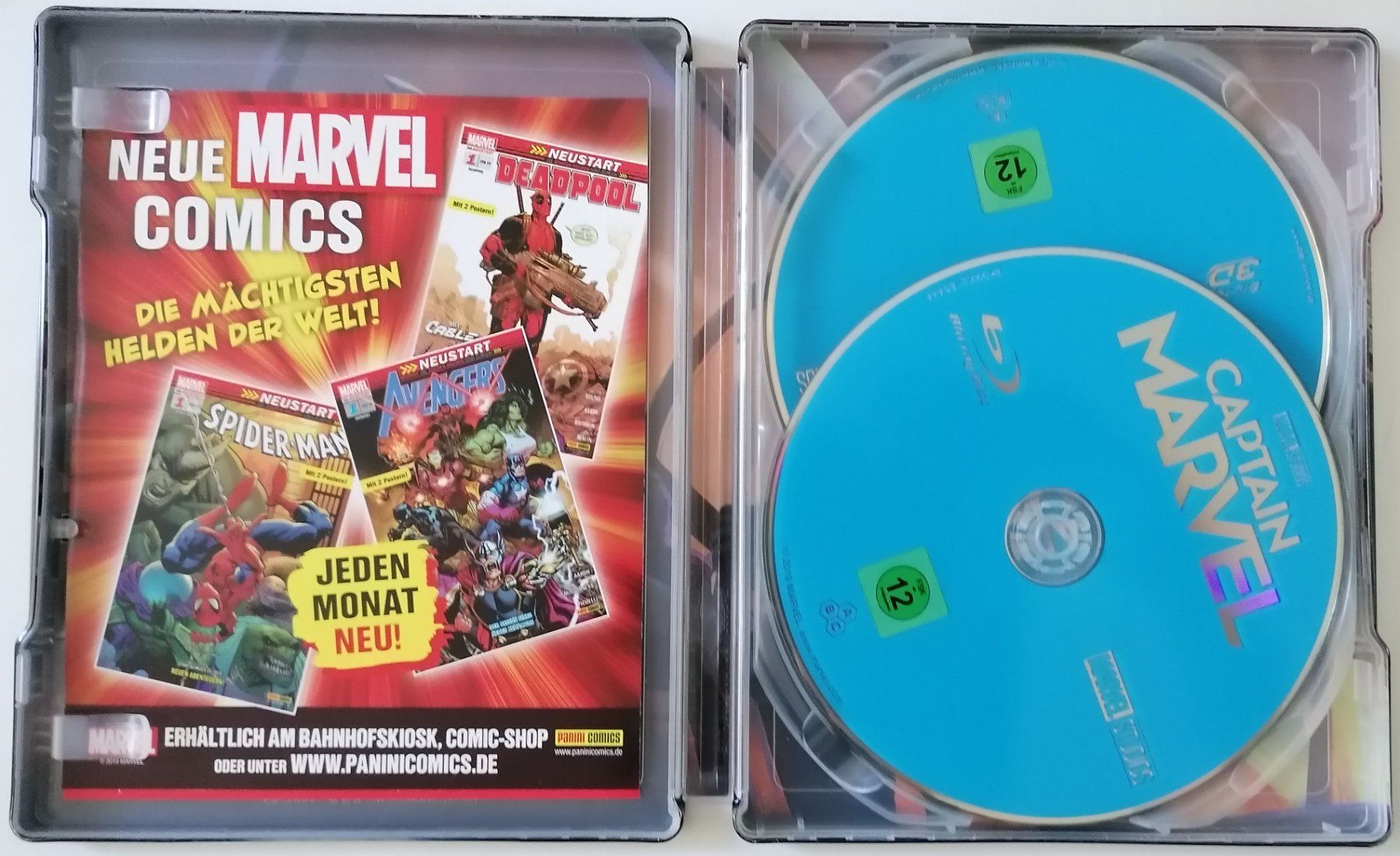 Tutti i DVDs: Captain Marvel - Blu-ray 2-Disc Limited Steelbook 2D + 3D – Usato da Oberurnen venduto da mackrokodile 2