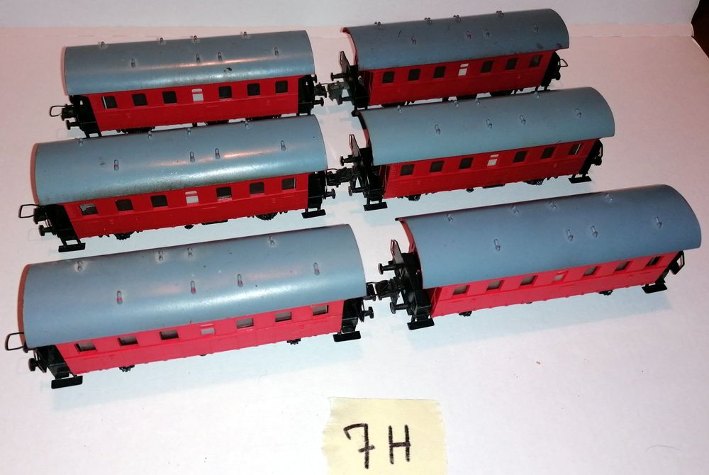7X) 3 Trix Express Wagen, Blech-Chassis (Gebraucht) in Brittnau für CHF