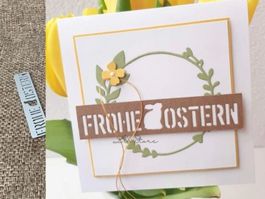 Stanzschablone Nr.57, FROHE OSTERN (Sizzix geeignet)
