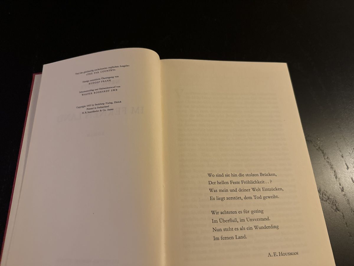 Libri: Im fernen Land – Usato da Erstfeld venduto da Mario_boe0 2
