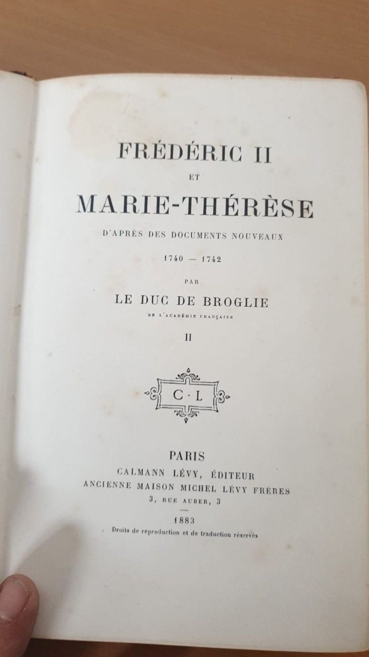 Libri: Frederic II et Marie Therese 1883 – Usato da Schaanwald venduto da sch_8wqv 1