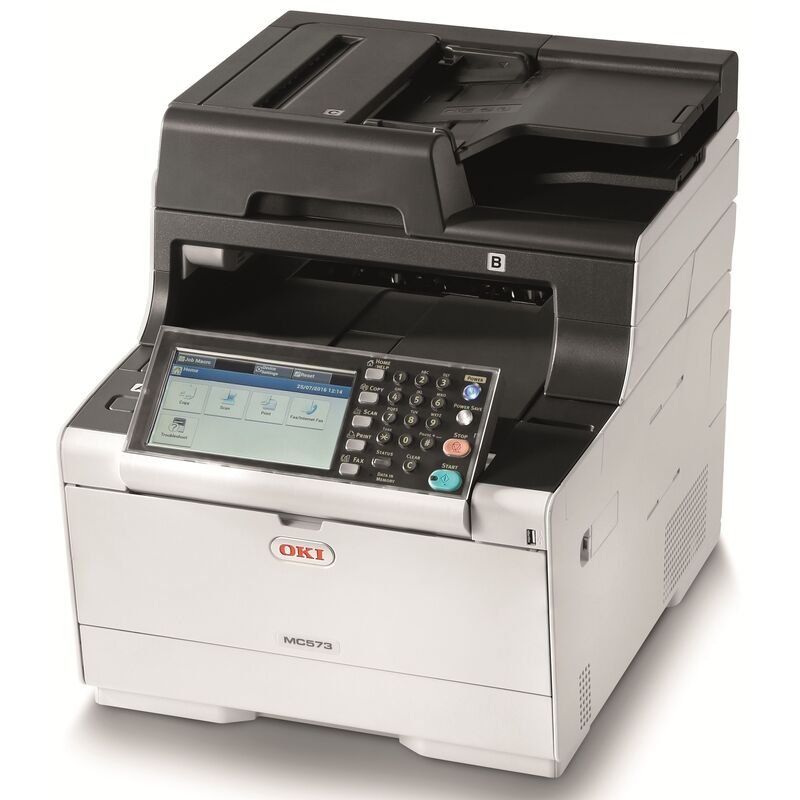Oki Stampanti: MC573dn Multifunktionsdrucker Farblaser – Usato da Seuzach venduto da han_d6bw