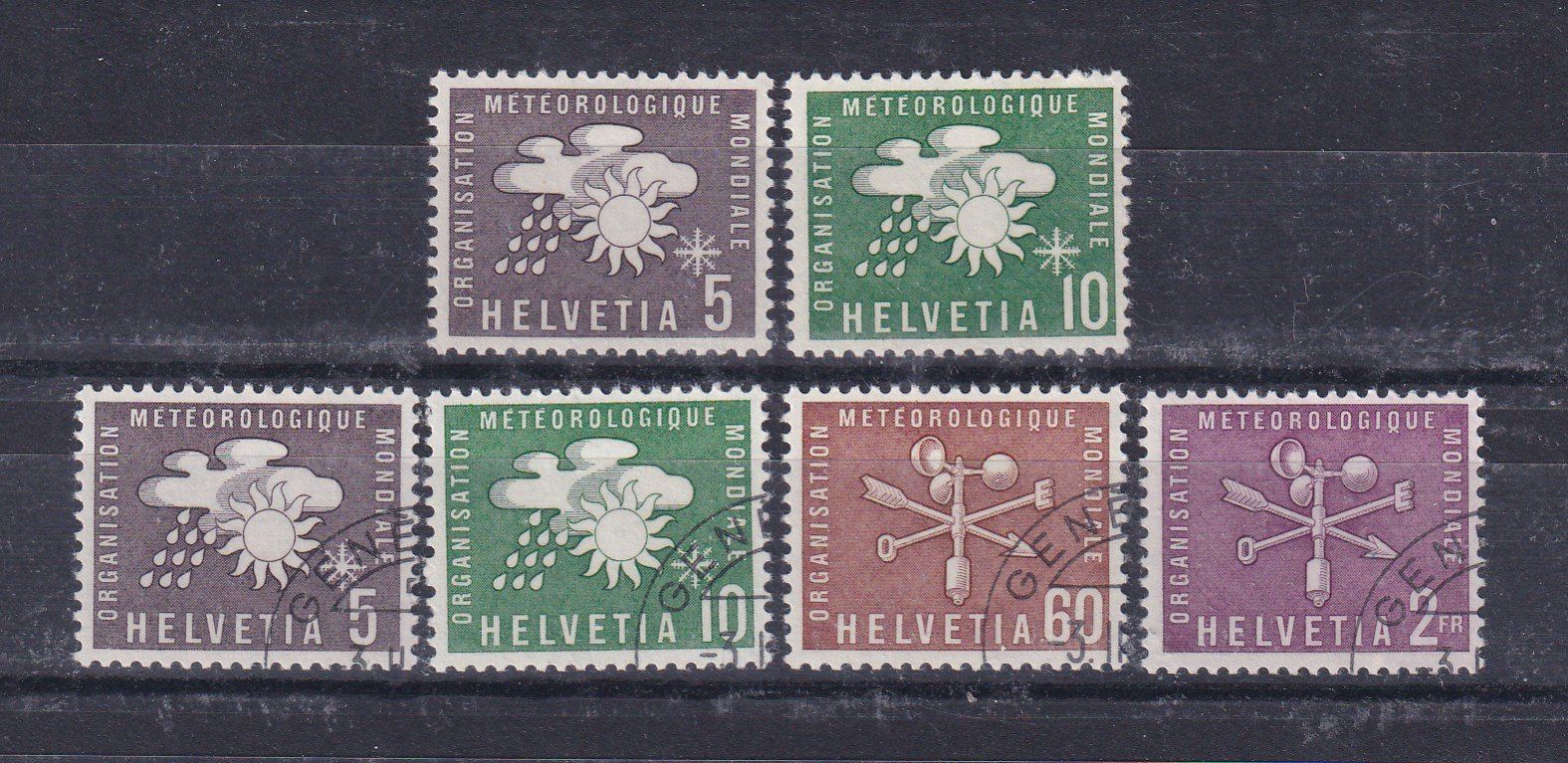 Alle Briefmarken: SUISSE 1956 OMM Sujets symboliques – Gebraucht aus Bussigny von jacky1953