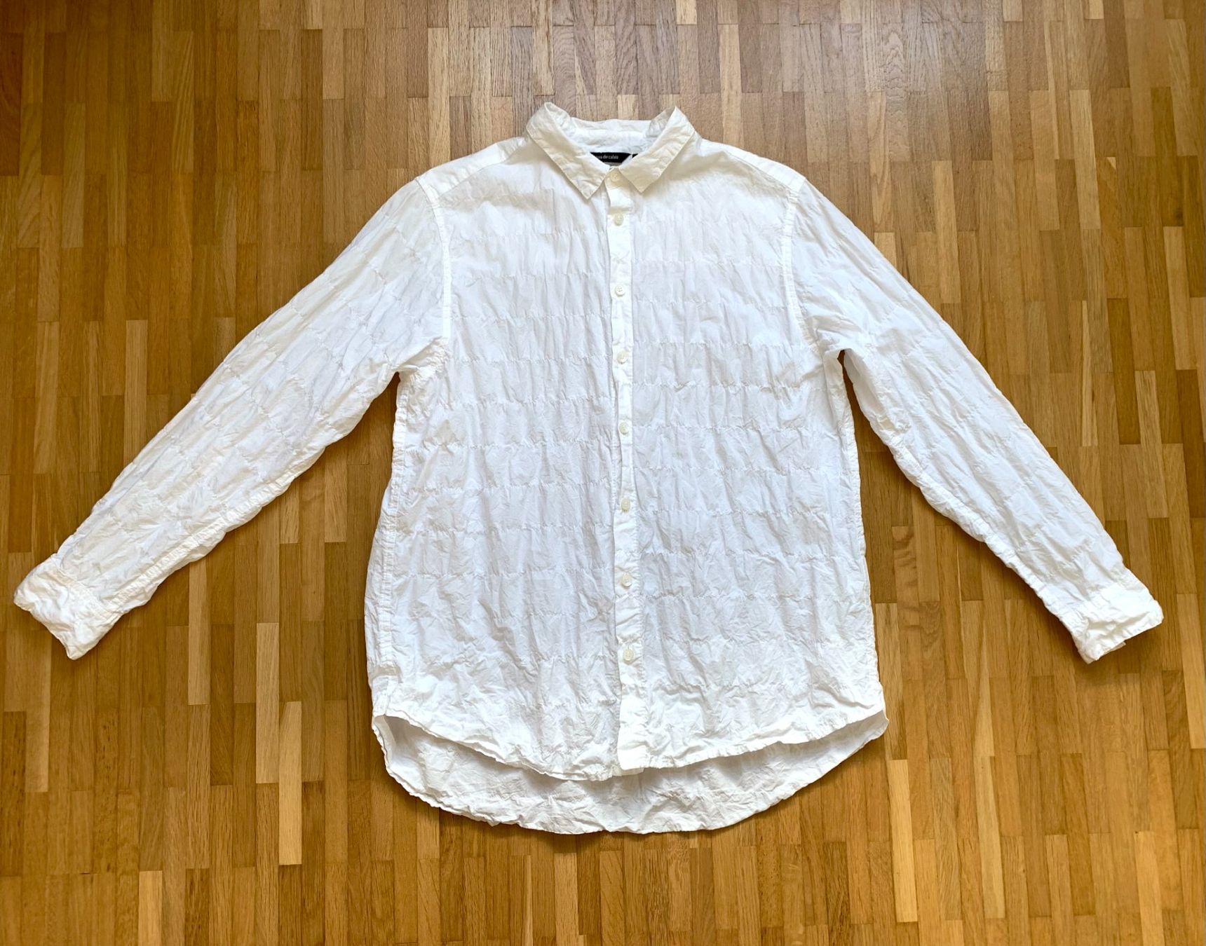 Camicette: Pas de Calais white cotton crinkle shirt – Usato da Basel venduto da gladghost 1