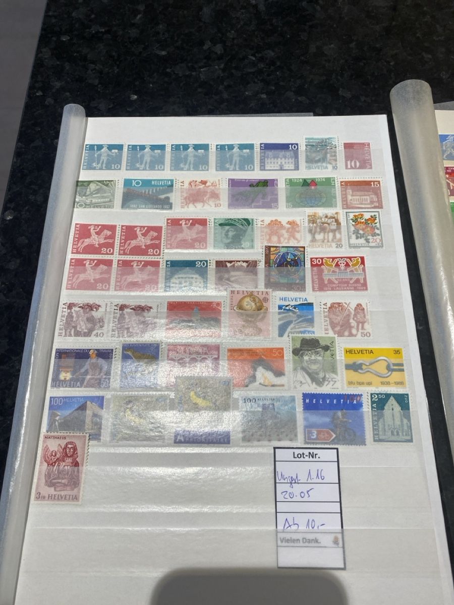 Alle Briefmarken: 60.25Fr Frankaturware postfrisch ungestempelt Sammlung – Neu (gemäss Beschreibung) aus Wil SG von Chefsugus 1
