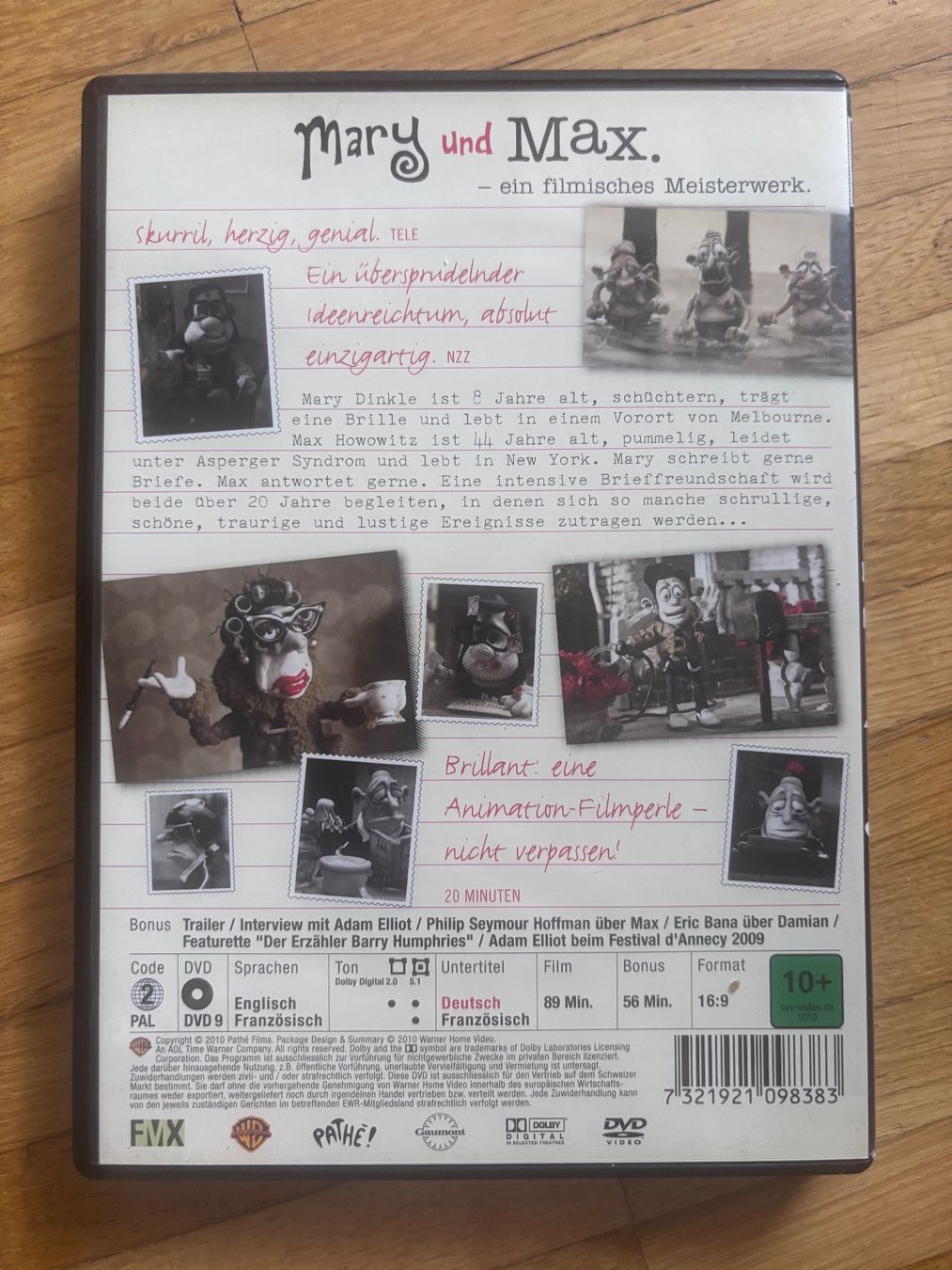 Alle DVDs: MARY UND MAX. Dvd – Gebraucht aus Basel von san_2qlq 1