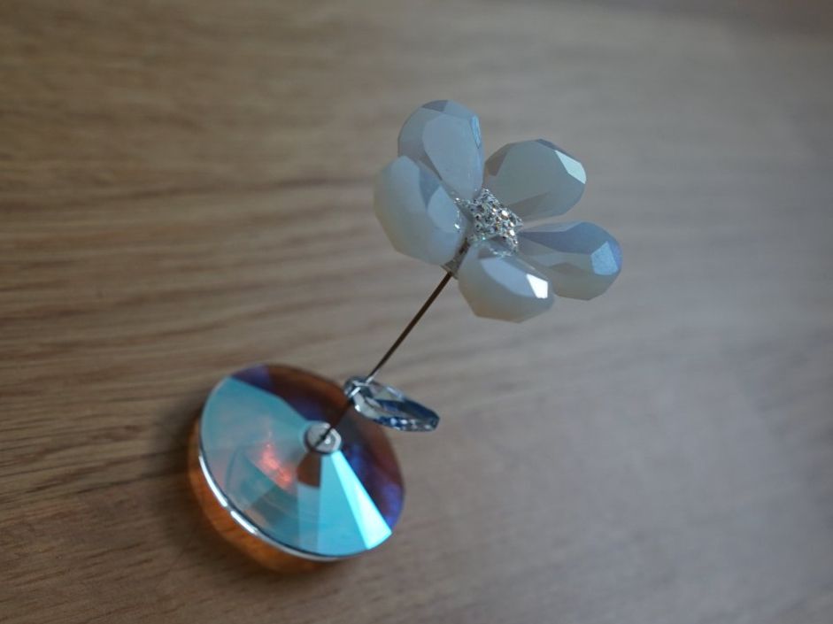 Swarovski Statuette: NEU - Swarovski Blumen-Kristall Deko mit Box – Nuovo e nell'imballaggio originale da Baar venduto da snollub