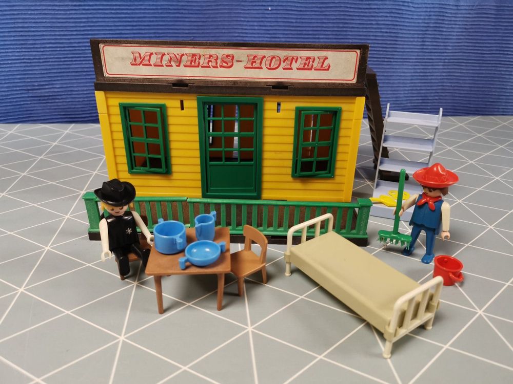 Playmobil Miners Hotel 3426 Maison Occidental Vintage Boîte Klicky