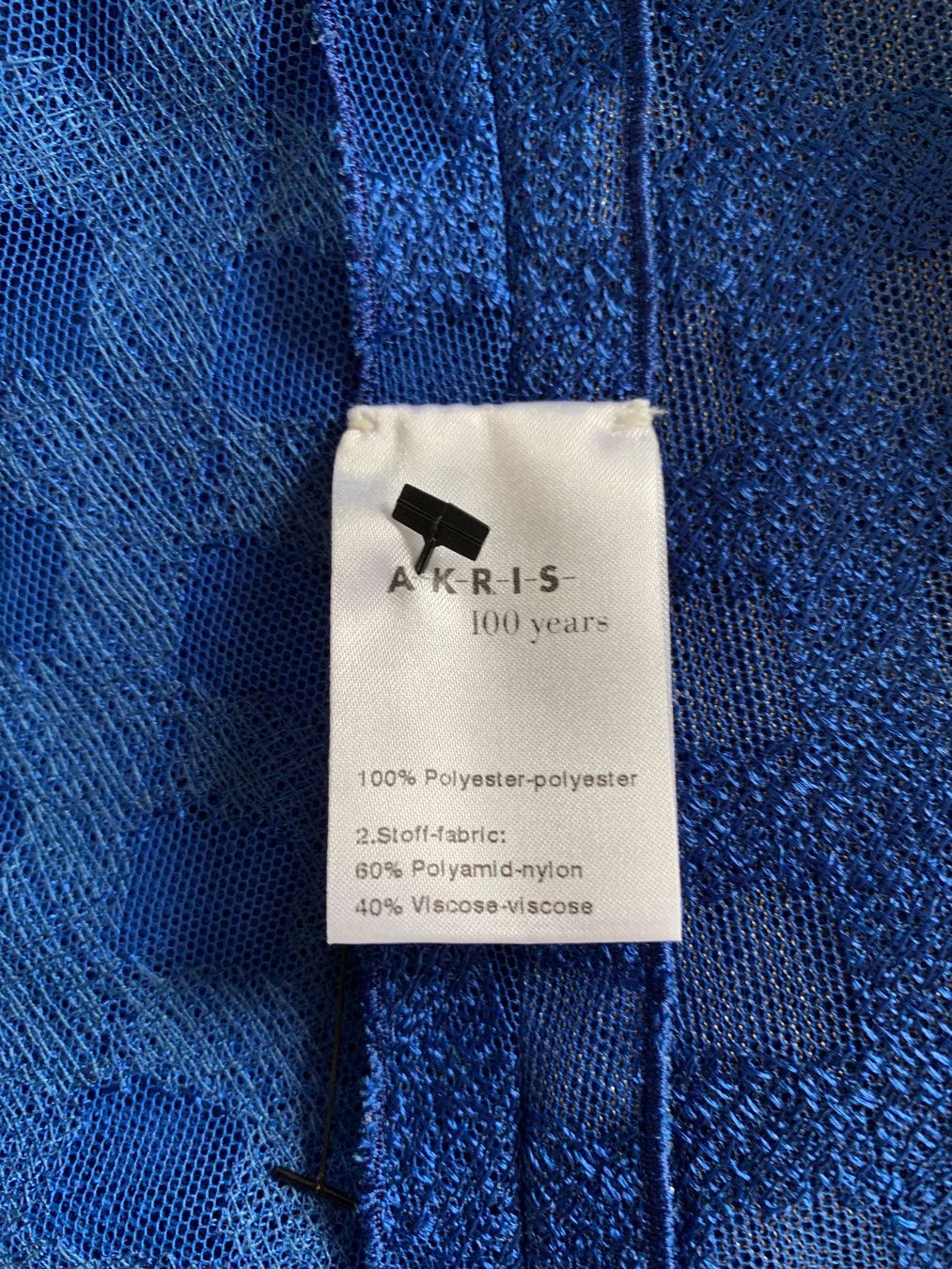 Akris Giacche: AKRIS -100 years Kollektion: Extravaganter blauer Blazer, 36 – Nuovo (secondo la descrizione) da Luzern venduto da designluzern 7