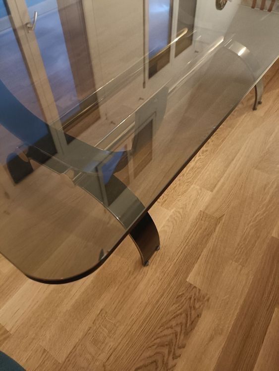 Tavoli: Couchtisch aus Glas und Metall – Usato da Ennetbühl venduto da Van_Schoch 5