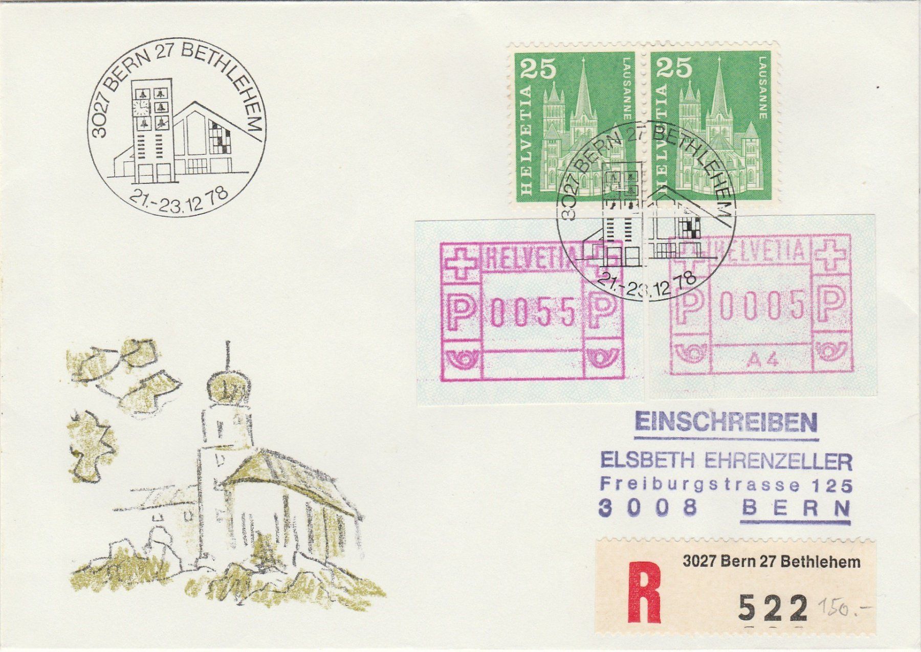 Tutti i francobolli: Super Brief mit A4 und Rollenmarken – Usato da Oberglatt ZH venduto da Wiedmi6