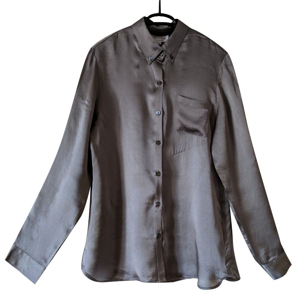 Camicette: ERIC BOMPARD : Chemisier 100% soie gris-bronze S – Nuovo (secondo la descrizione) da Petit-Lancy venduto da lilycerise