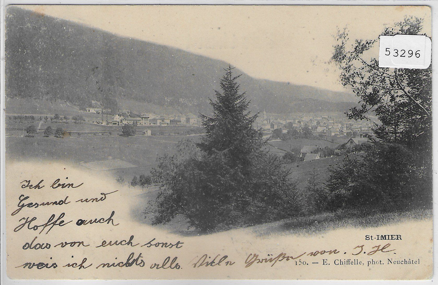 Ansichtskarten: St-Imier - Vue generale – Gebraucht aus Ettingen von Kartenplanet