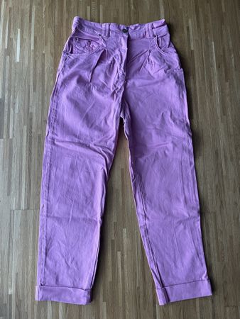 Pink Mom Jeans / Straight Leg Hose - Barbiecore Style 