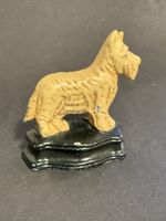 Antiker Terrier Türstopper aus Gusseisen bemalt,10,5 cm hoch