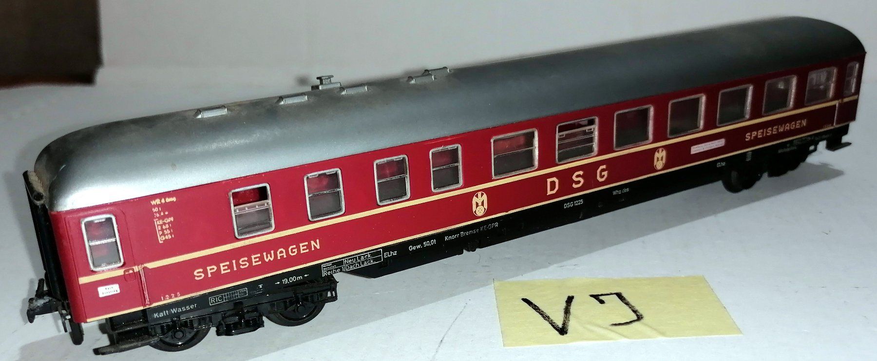 Trix Modellini di ferrovie: VJ) Trix Express 1x DSG Speisewagen – Usato da Brittnau venduto da Regina35 1