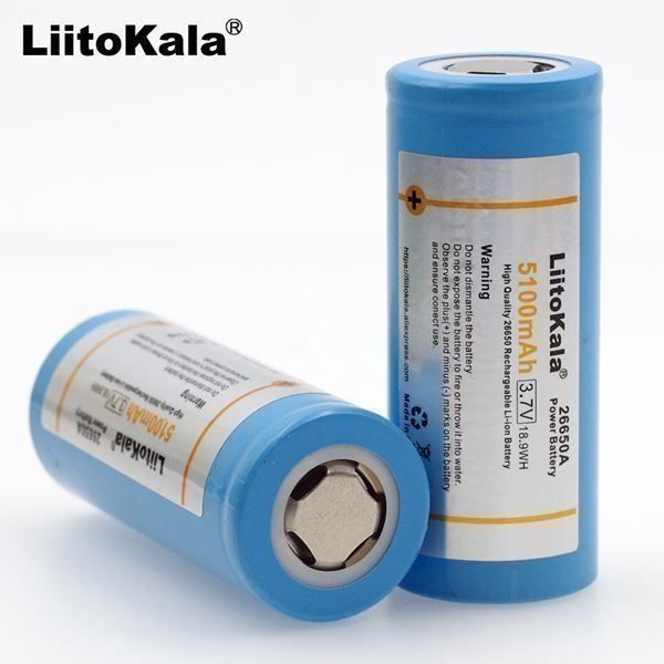 Batterie: Original LiitoKala 26650 / 5100mAh Akku – Nuovo (secondo la descrizione) da Arbon venduto da Helmuth 1