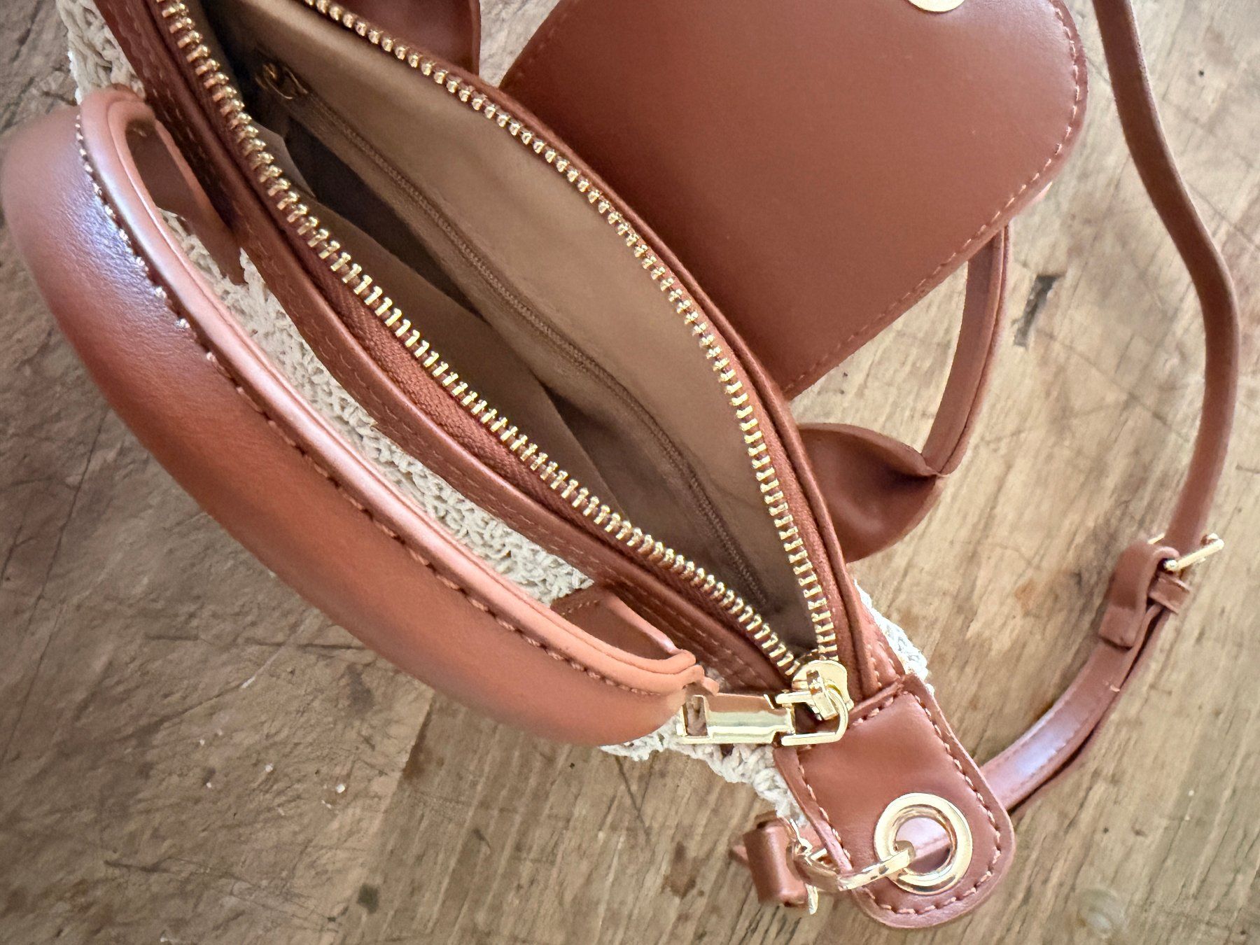 Borse da donna: Tasche gehäkelt beige Ledergriffe neu – Nuovo (secondo la descrizione) da Zürich venduto da lel_m7wy 2