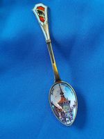 Silberlöffel Bern Zytglogge Emaille Bär Wappen rar