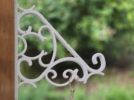 2x Weisse Wandkonsolen Vintage Shabby Chic Deko Landhaus
