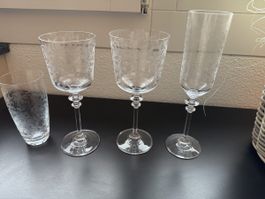 47 st Elegante Gläser  mit Gravur