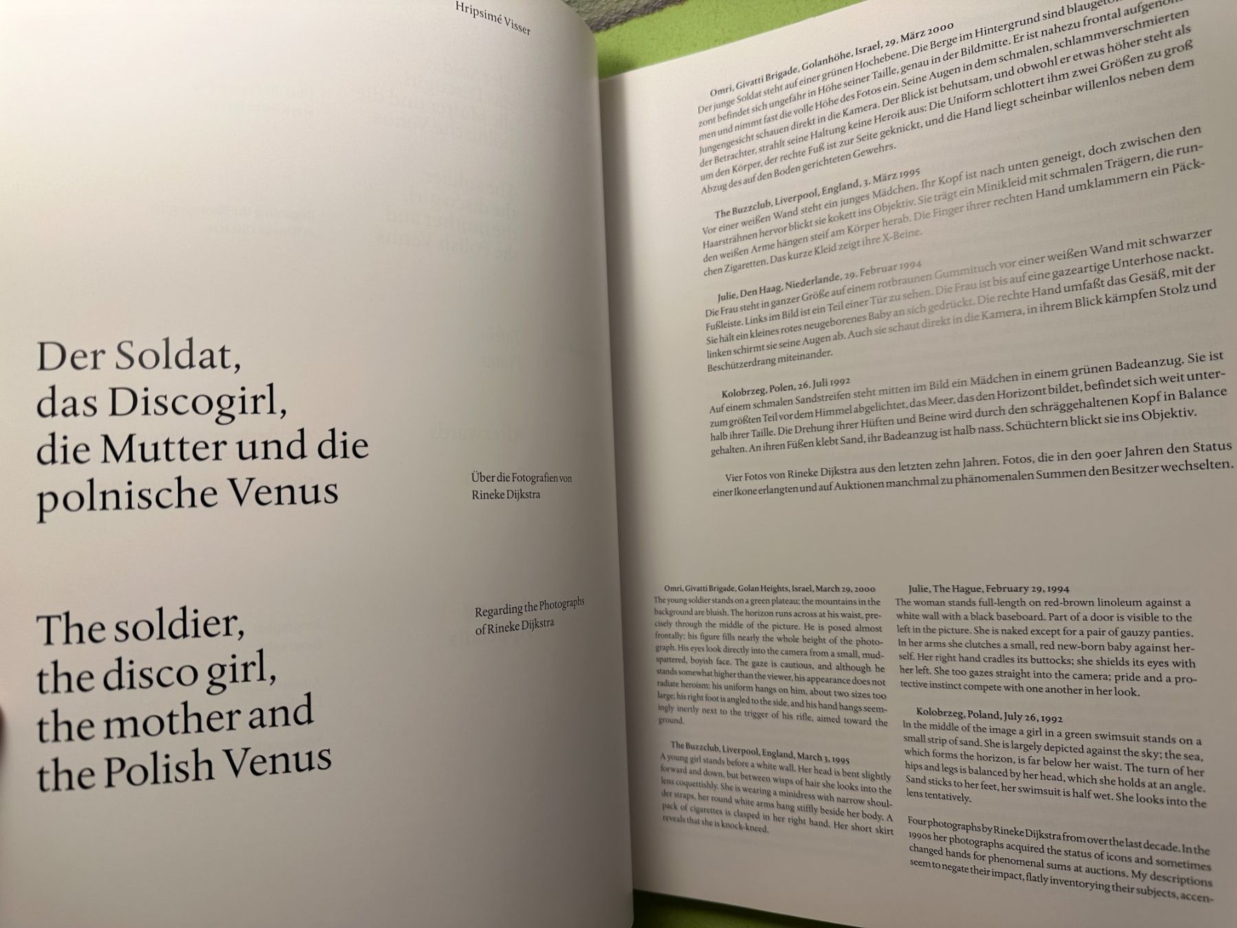 Libri: Rineke Dijkstra: Portraits. d/e. – Usato da Zürich venduto da allp 3