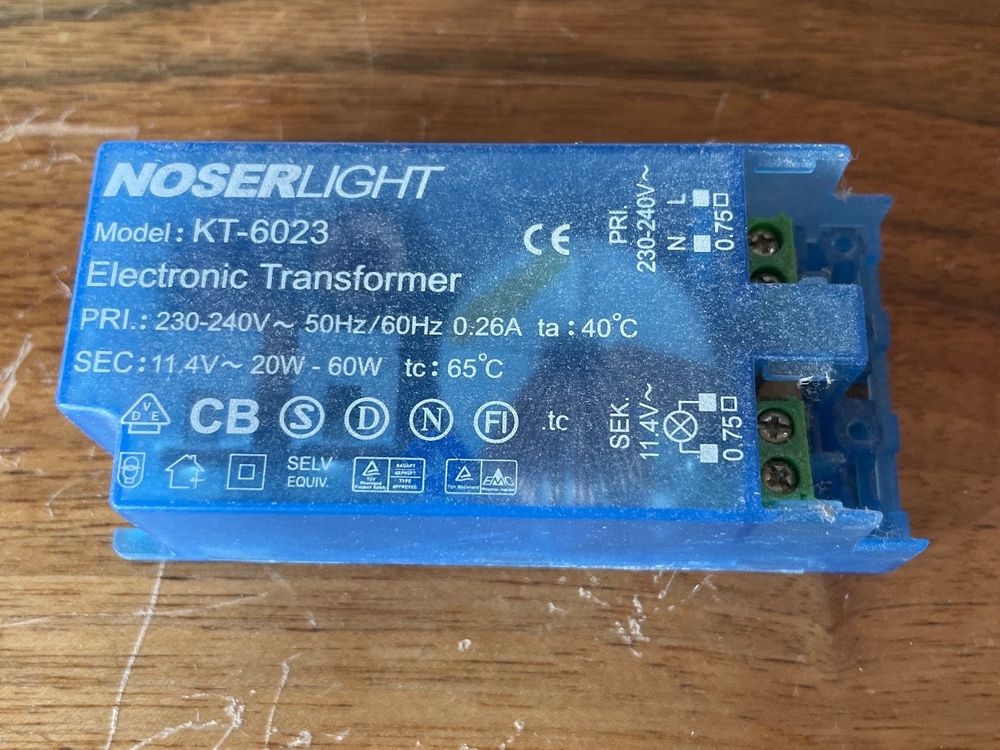 Trafo für Halogenlampen 60W Kaufen auf Ricardo