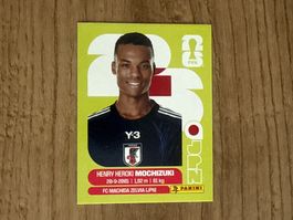 Panini FIFA WM  2026 Sticker Henry Heroki Mochizuki JPN 3