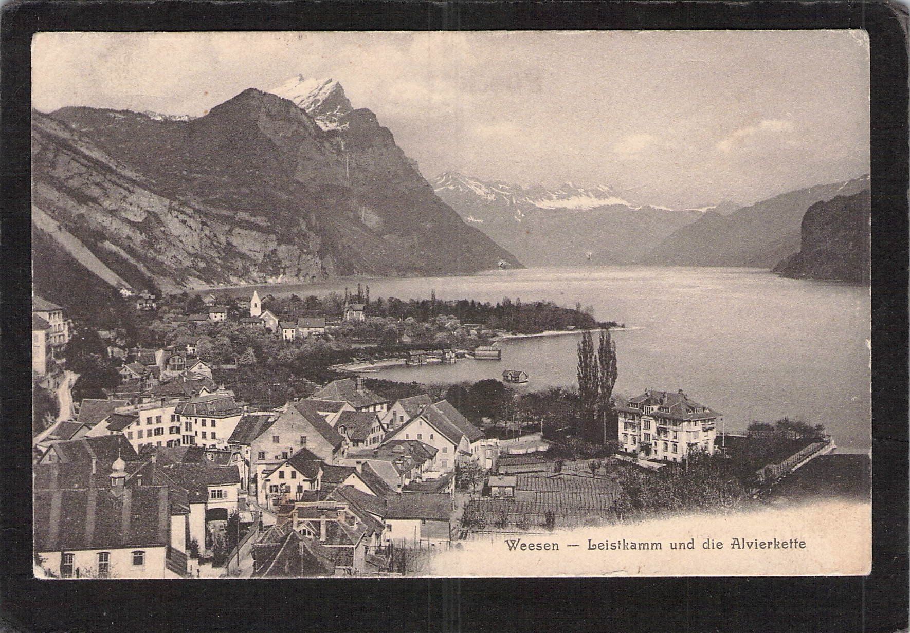 Cartoline postali: Weesen SG , gel. 1908 – Usato da Reichenburg venduto da Pipo-67