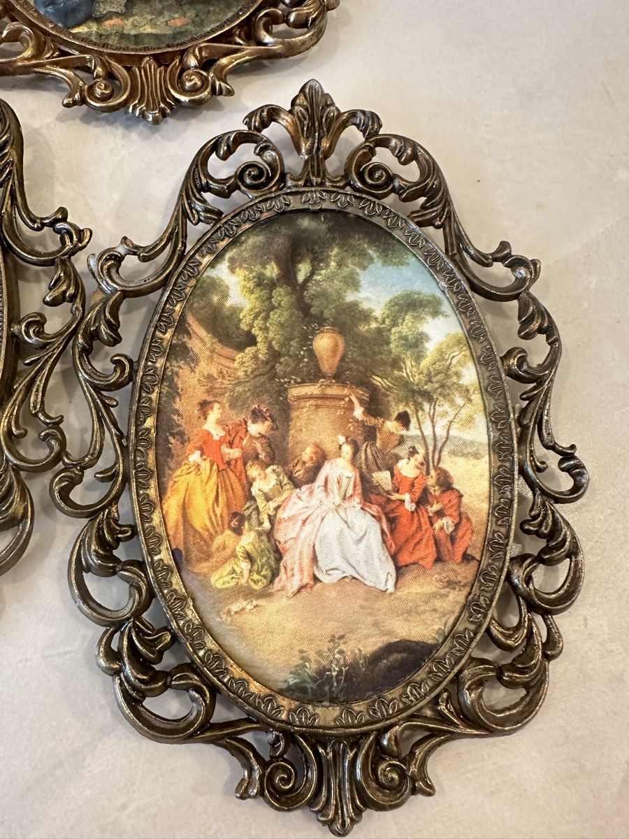 Foto & Immagini: Vintage Rococo Metall Wandbilder Set – Usato da Nebikon venduto da Vanessa2003 4