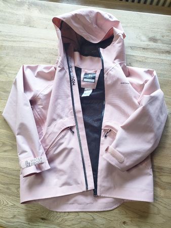Veste imperméable Quechua rose taille 7-8 ans 130 cm