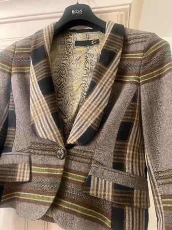 Giacca tweed Roberto Cavalli taglia S 34-36