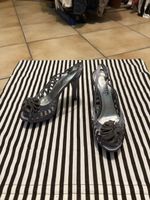 Sandales à talon compensé style ouvert gris pointure 38 neuv