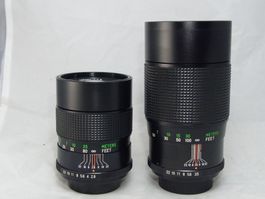 Set 2 Stk Vivitar Telephoto 135mm & 200mm M42 #v3