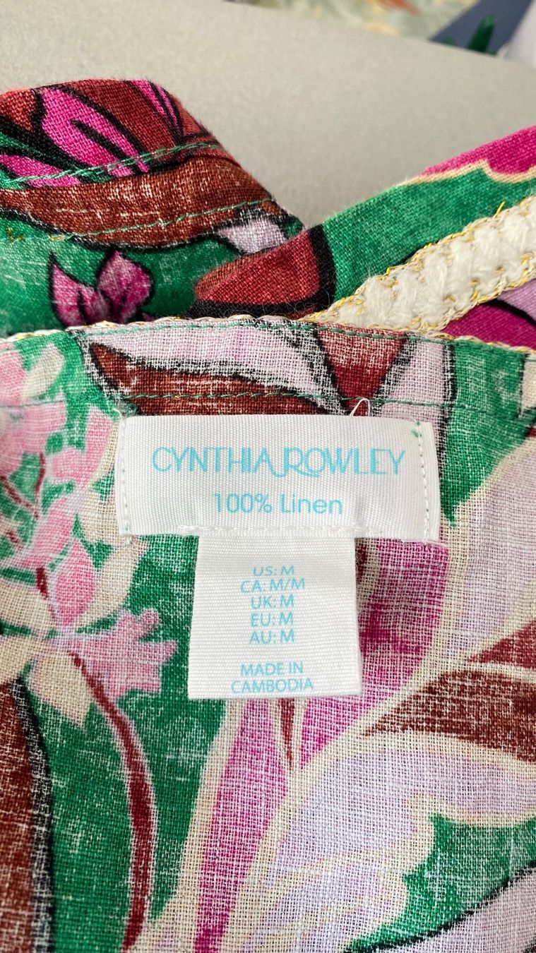 Blusen: Cynthia Rowley Leinenbluse Grösse M – Gebraucht aus Oberwil BL von Leni-Mischi 3