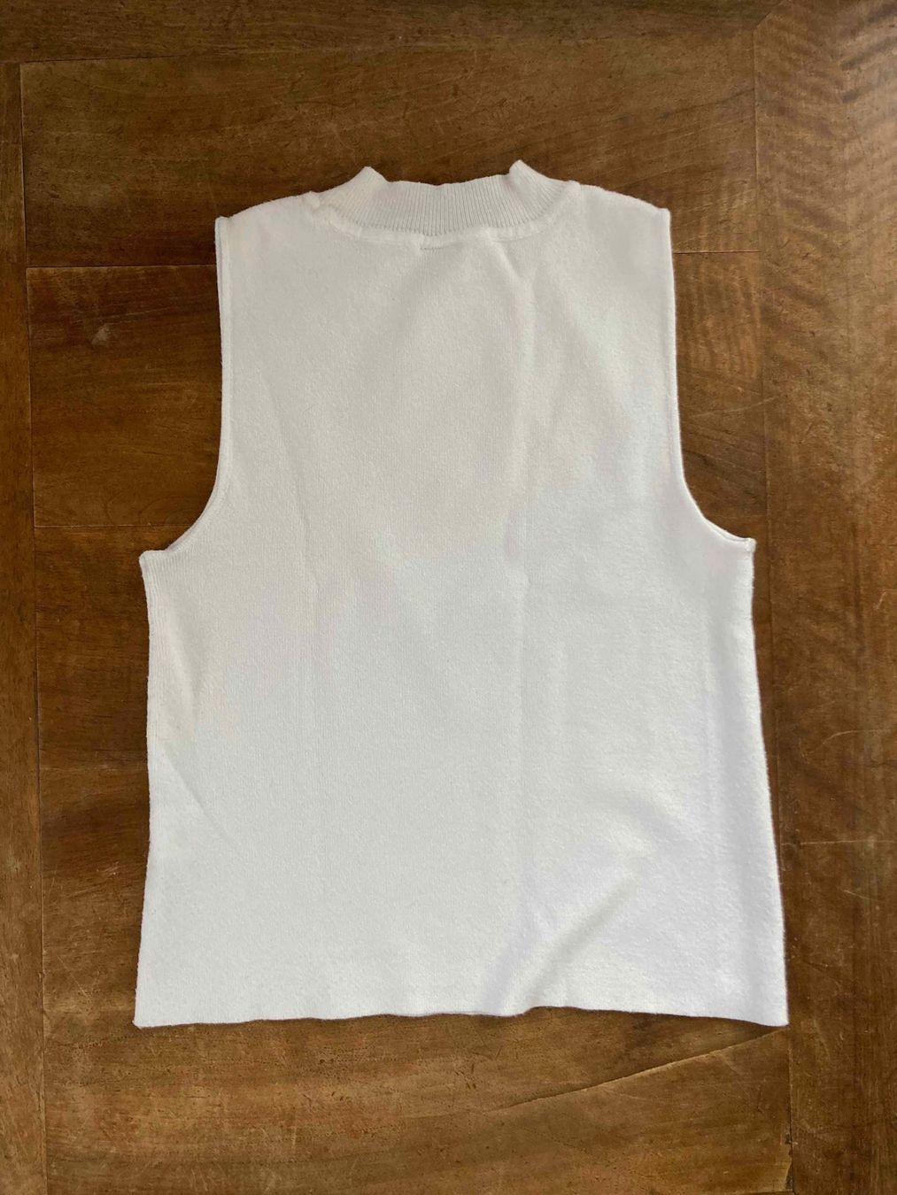 Tops: Top / dünner Pullunder, Weste aus Strick, w'weiss – Gebraucht aus Glarus von Life_Fashion_Art 1