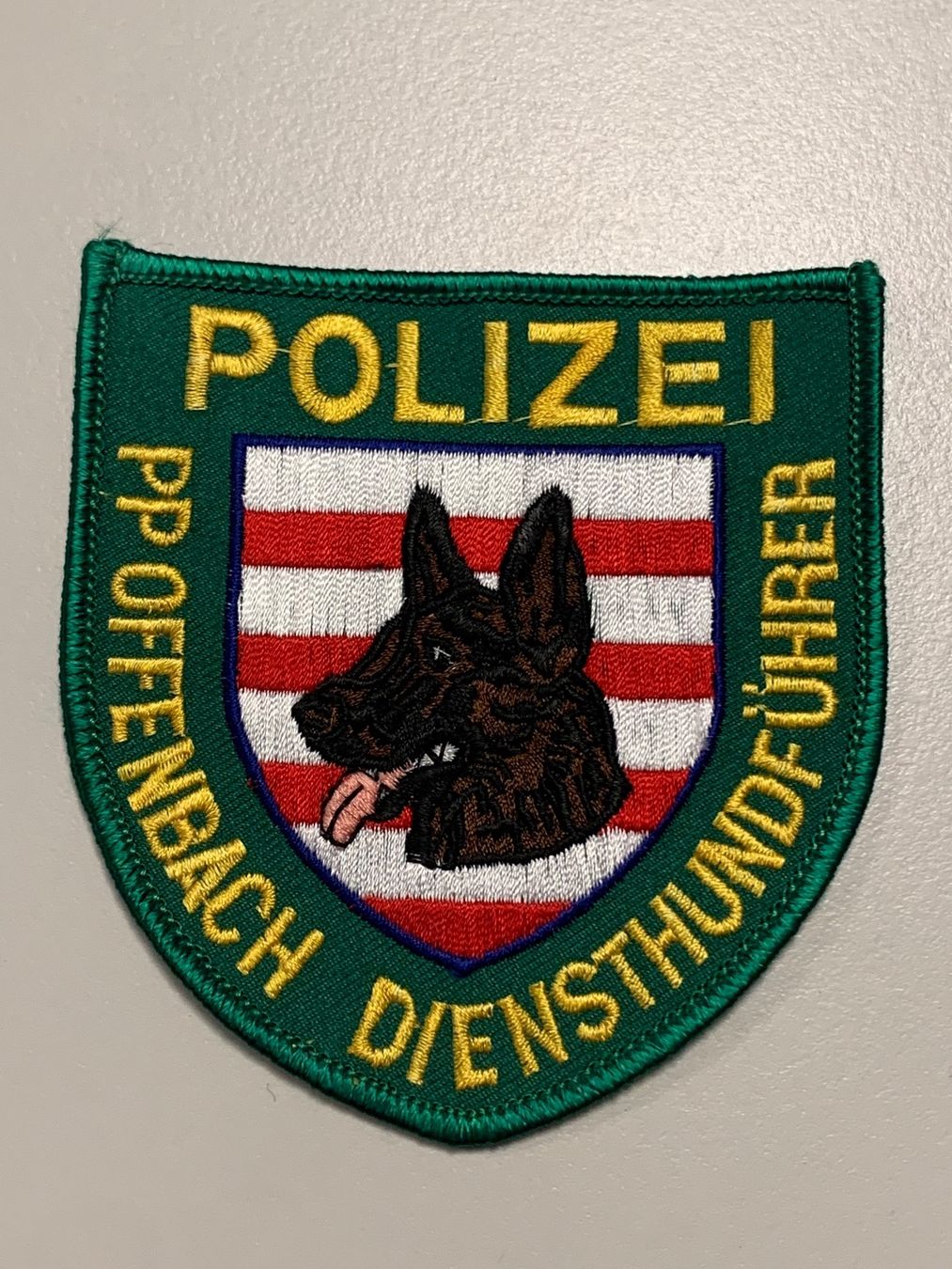 Patches: Patch Polizei HUNDEFÜHRER PP OFFENBACH – Gebraucht aus Basel von fasnachtsoutlet1965