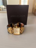 Original Michael Kors Damenuhr MK2113 Gold Schwarz mit Box